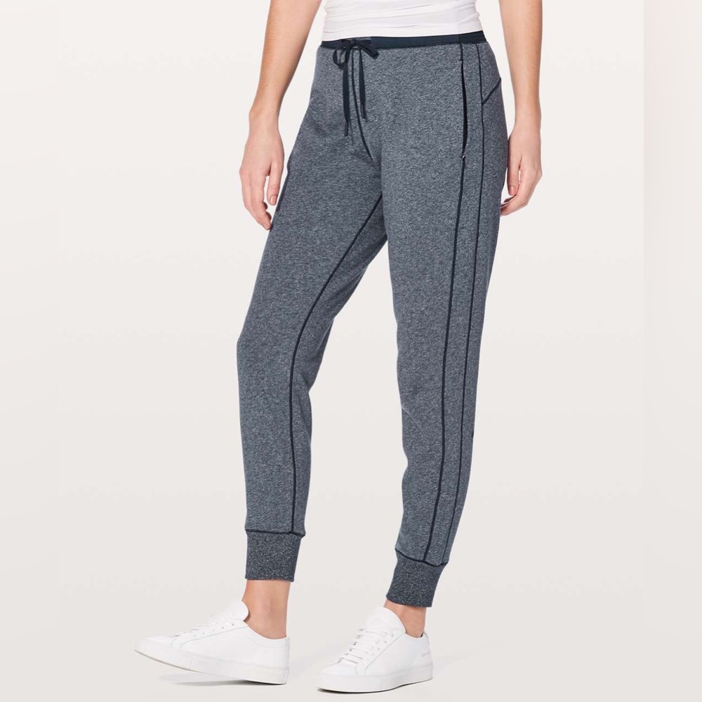 Lululemon Cool & Collected Jogger Heathered Speckled True Navy Size 4